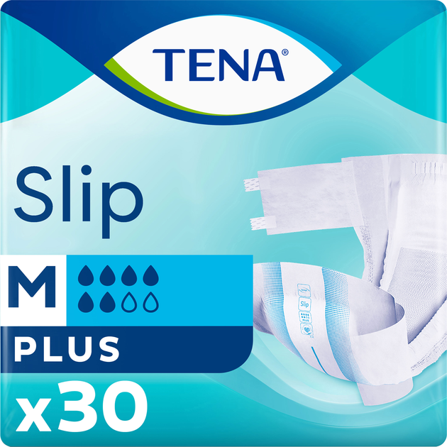 Подгузники TENA Slip Plus Medium 30 McC для взрослых (7322541118871)