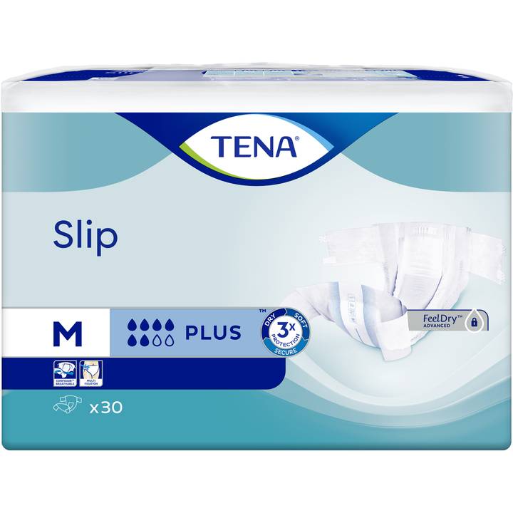 Подгузники TENA Slip Plus Medium 30 McC для взрослых (7322541118871) Тип подгузники для взрослых