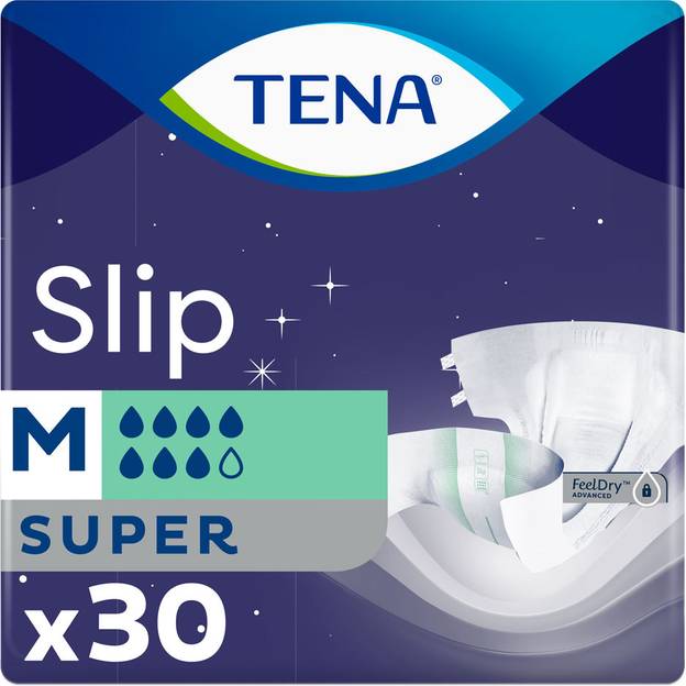 Подгузники TENA Slip Super Medium 30 для взрослых (7322541118055)