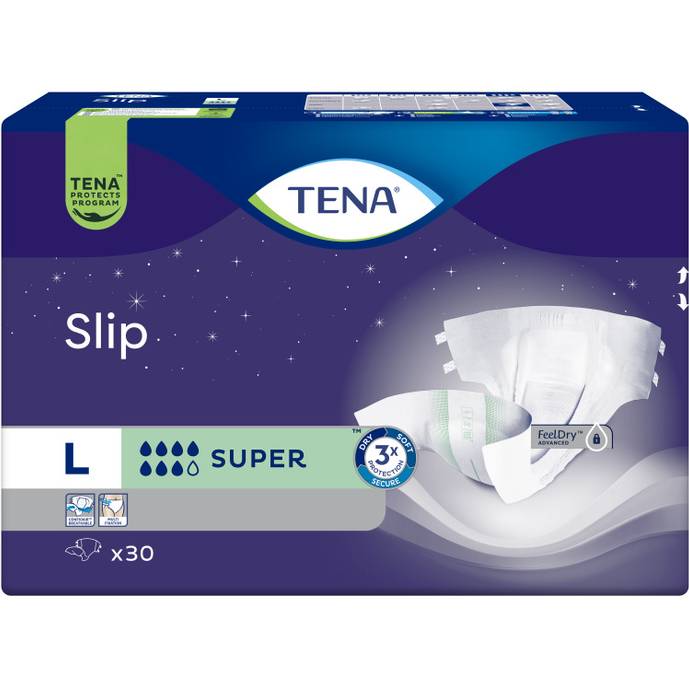 Підгузки TENA Slip Super Large 30 для дорослих (7322541118499) Тип підгузки для дорослих