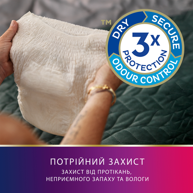 Труси-підгузки TENA Lady Pants Plus 4x9p Creme East для жінок (7322540920772) Вид одноразові