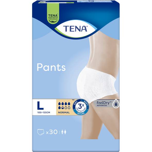 Трусы-подгузники TENA Pants Normal Large 30шт (7322541150895) Тип подгузники-трусики для взрослых