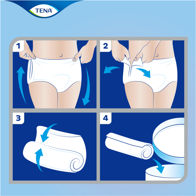 Труси-підгузки TENA для дорослих Pants Plus S 14шт (7322541773346) Кількість в упаковці 14