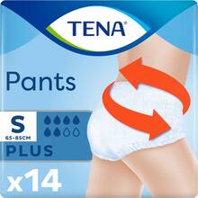 Трусы-подгузники TENA для взрослых Pants Plus S 14шт (7322541773346)