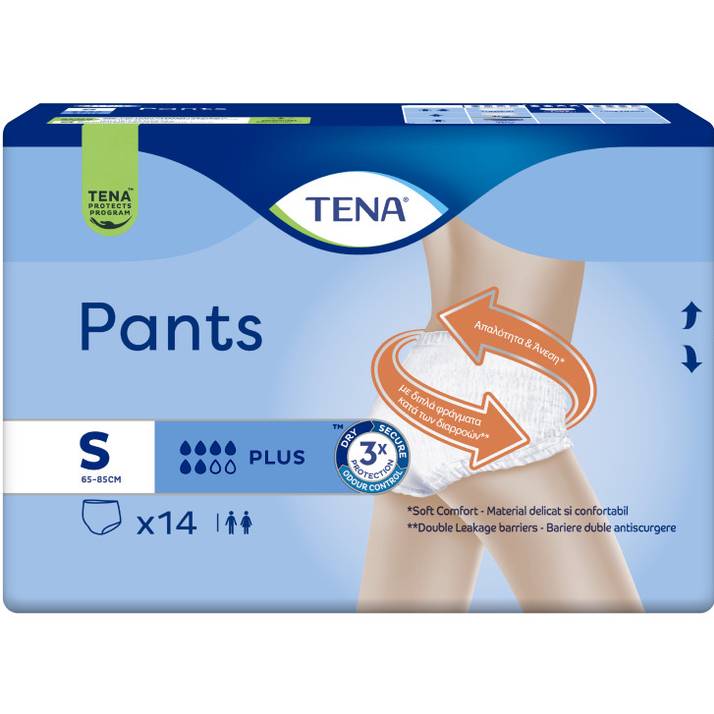 Труси-підгузки TENA для дорослих Pants Plus S 14шт (7322541773346) Тип підгузки-трусики для дорослих