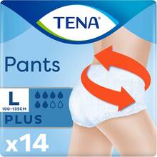 Трусы-подгузники TENA Pants Plus L 14шт для взрослых (7322541773582)