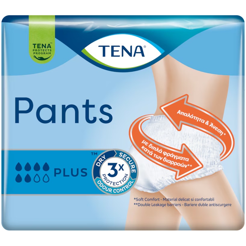 Труси-підгузки TENA Pants Plus L 14шт для дорослих (7322541773582) Тип підгузки-трусики для дорослих