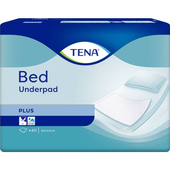 Пелюшки гігієнічні TENA Bed Plus 40x60 40шт (7322540728859) Додатково Розмір 40х60 см