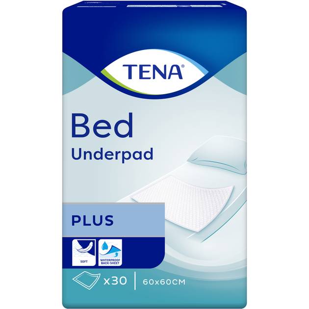 Пеленки гигиенические TENA Bed Plus 60x60 30шт (7322540800746) Дополнительно Размер 60х60 см