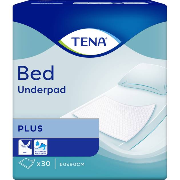 Пелюшки гігієнічні TENA Bed Plus 60x90 30шт (7322540800760) Додатково Розмір 60х90 см