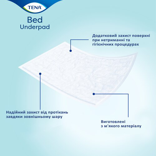 Пеленки гигиенические TENA Bed Normal 60х60 30шт (7322540525427) Вид одноразовые