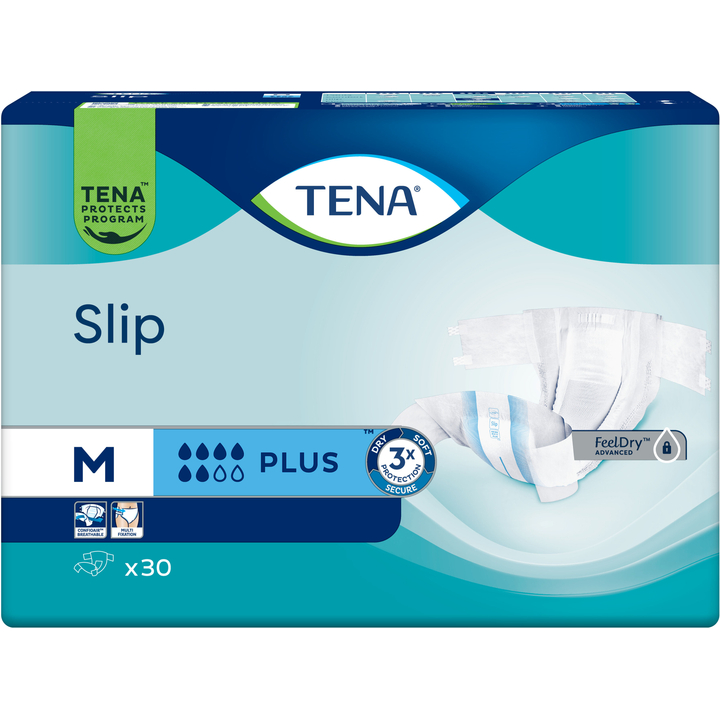 Підгузки-трусики TENA Slip Plus Medium 30 (7322541117980)