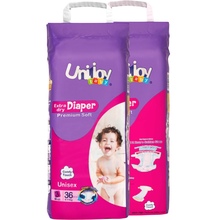 Подгузники UNIJOY Soft М 6-9 кг 36 шт (6998526216187)