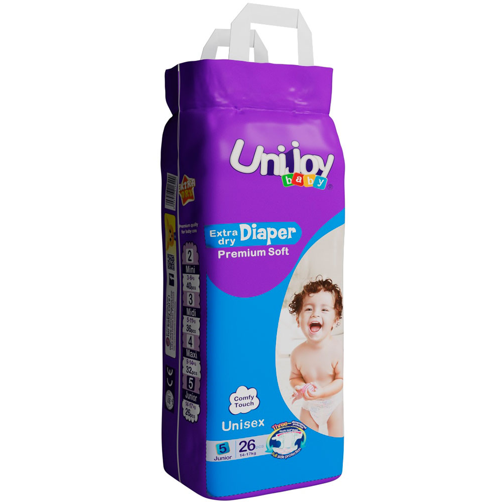 Подгузники UNIJOY Soft XL 12-17 кг 26 шт (6998526216200) Тип подгузники