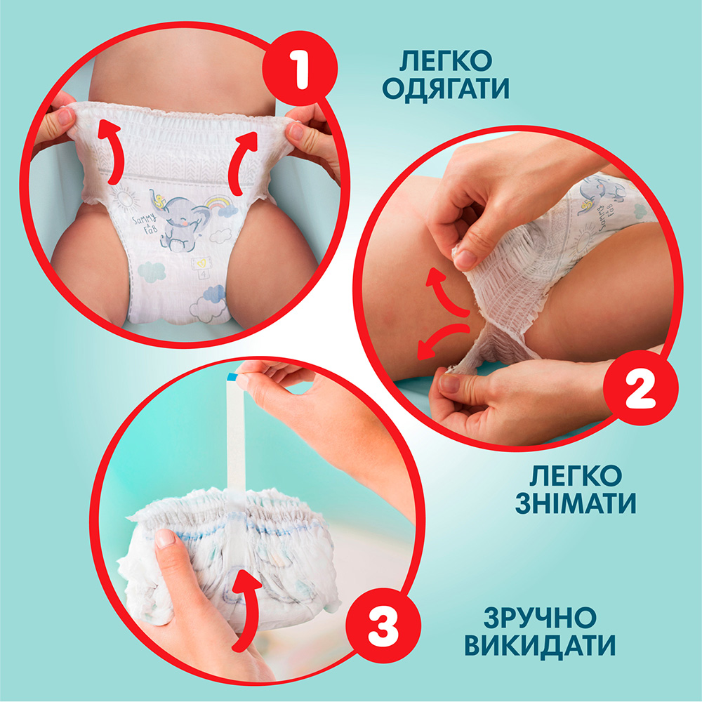 Подгузники Pampers Premium Care Pants размер 4 (9-15 кг) 114 шт (80825838) Вид одноразовые
