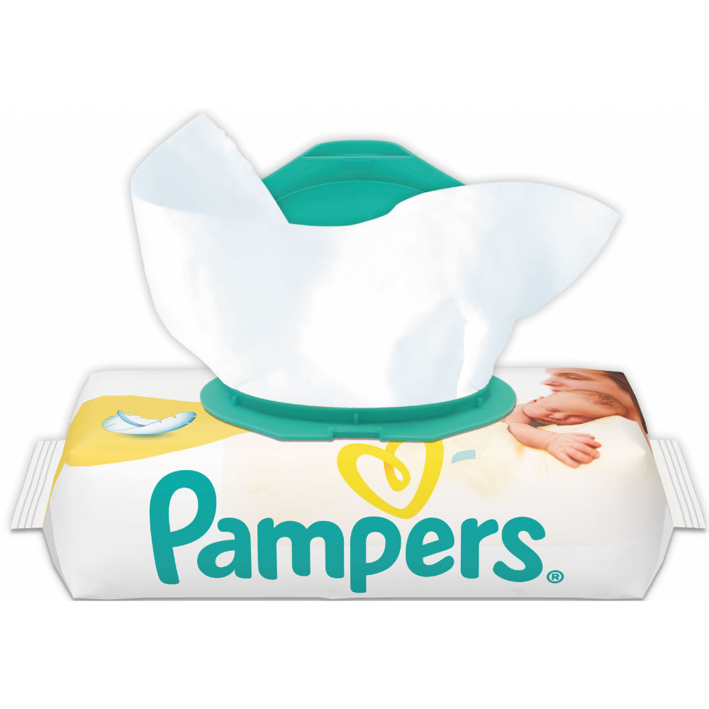 Вологі серветки PAMPERS New Baby Sens 54 шт (4015400686101)