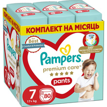 Подгузники Pampers Premium Care Pants Трусики Размер 7 (17+кг) 80 шт. (80778798)