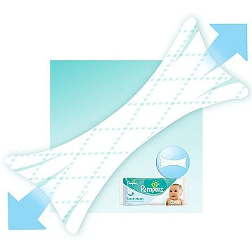 Вологі серветки PAMPERS Baby Fresh Clean Duo 2 х 64 (4015400439202) Тип вологі серветки