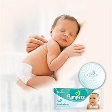 Вологі серветки PAMPERS Baby Fresh Clean Duo 2 х 64 (4015400439202)