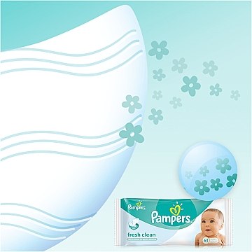 Фото Вологі серветки PAMPERS Baby Fresh Clean Duo 2 х 64 (4015400439202)