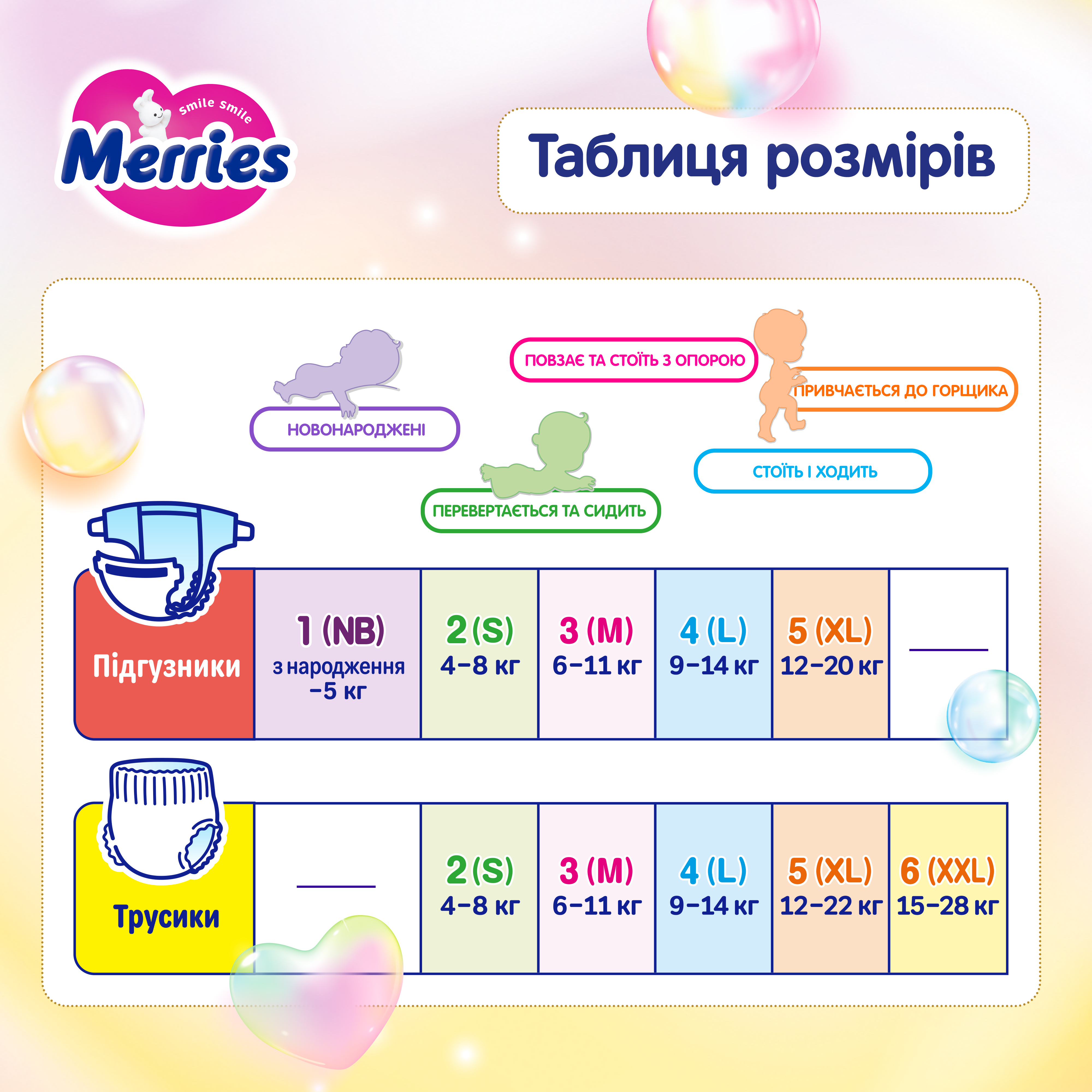 Зовнішній вигляд Підгузки MERRIES L (9-14 кг) 48 шт (4901301420312)