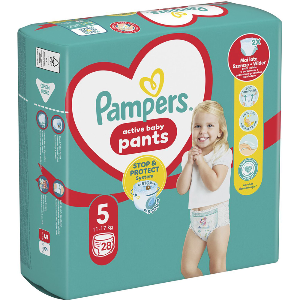 Подгузники PAMPERS Pants Junior 5 (12-17 кг) 28 шт (8006540069714) Тип подгузники-трусики
