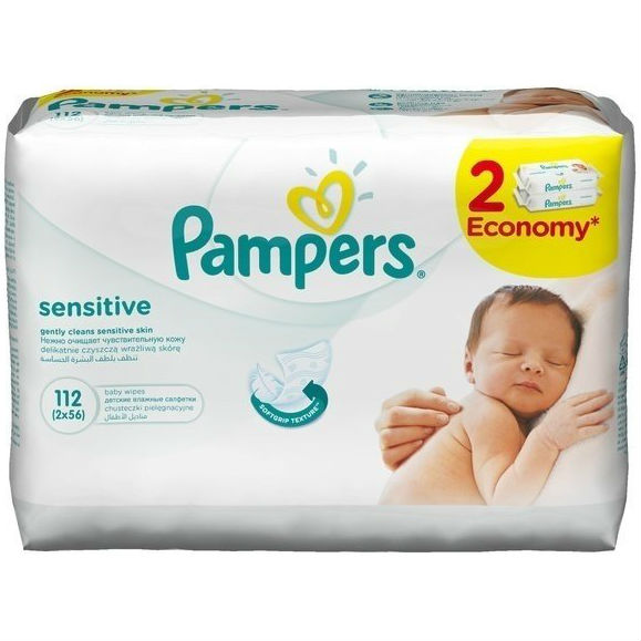 Влажные салфетки PAMPERS Sens 2 х 56 шт (4015400636670)