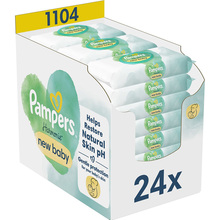 Вологі серветки PAMPERS Harmonie New baby 24 пачки х 46 шт (8006540815953)