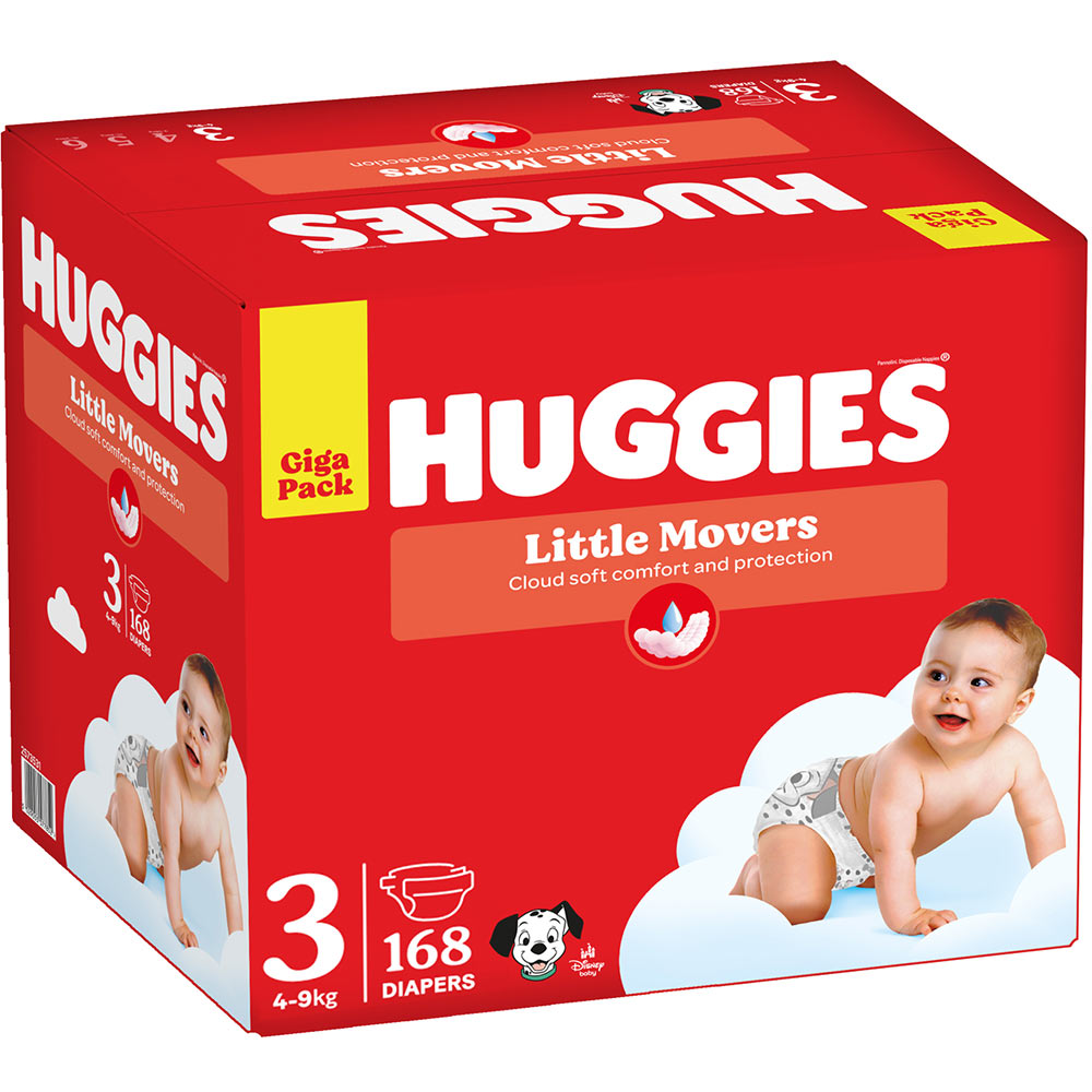 Підгузки HUGGIES Little Movers 3 4-9 кг M-pack 168шт (5029053577852) Тип підгузки