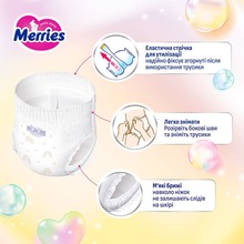 Трусики-підгузки MERRIES UJ XXL 15 - 28 кг 30 шт (4901301442970)