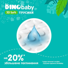 Підгузки-трусики DINO BABY 3D Soft 6р 16-24 кг 4 уп по 28шт (4820204701727)
