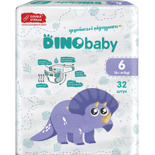 Підгузки DINO BABY 6р 16+ кг 32шт (4823098413240)