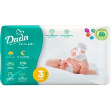 Підгузки DADA Extra Soft 3 Midi 4-9 кг 50 шт (4820174981020) Підгузки DADA Extra Soft 3 Midi 4-9 кг 50 шт (4820174981020)