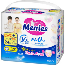 Подгузники MERRIES XXL 15-28 кг 24 шт (SJ) (320314)