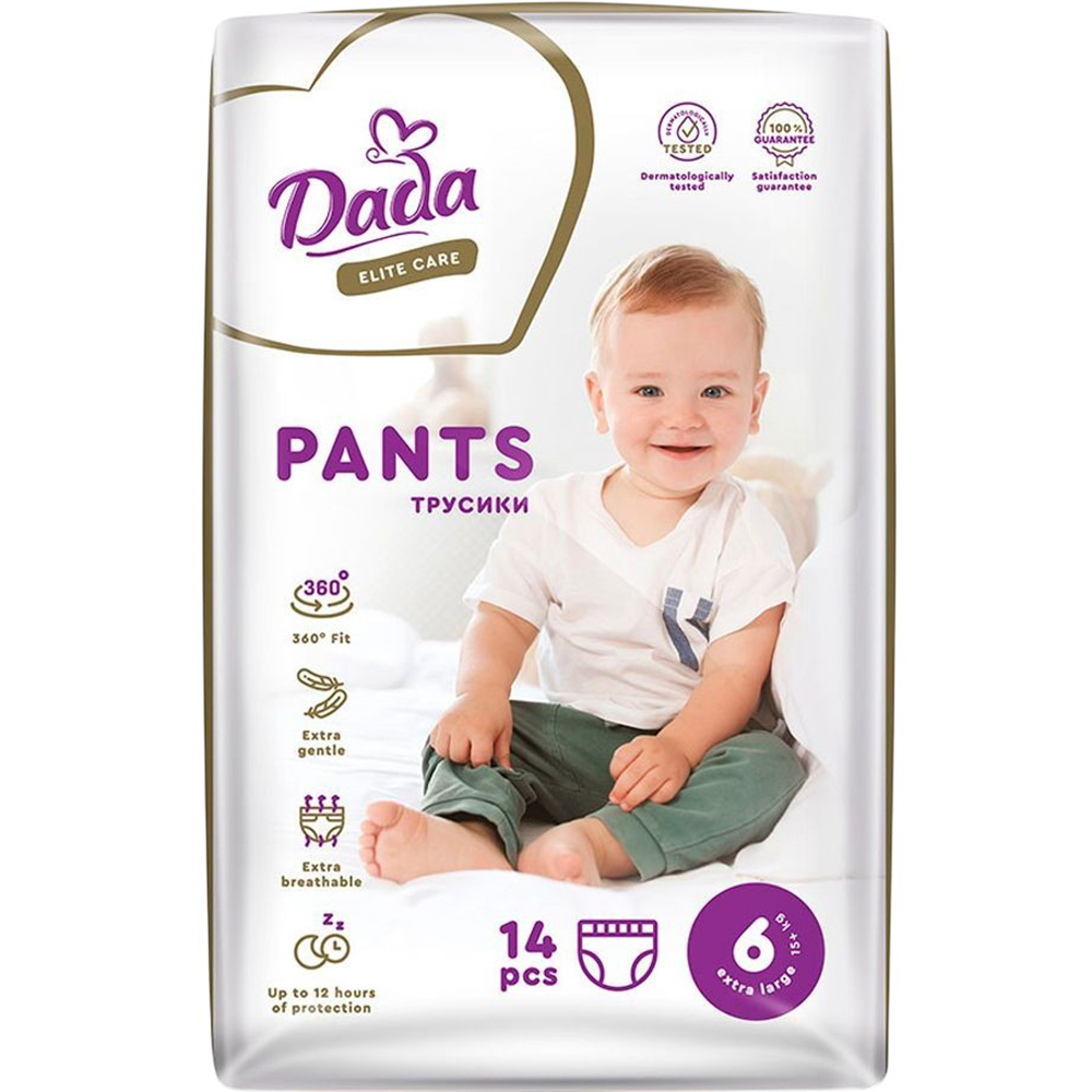 Підгузки-трусики DADA Elite Care Розмір 6 (15+ кг) 14 шт (4820174980757)