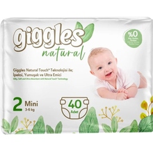 Підгузки GIGGLES Natural 2 Mini 3-6 кг 40 шт (8680131206384)