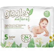 Підгузки GIGGLES Natural 5 Junior 11-25 кг 24 шт (8680131206414)
