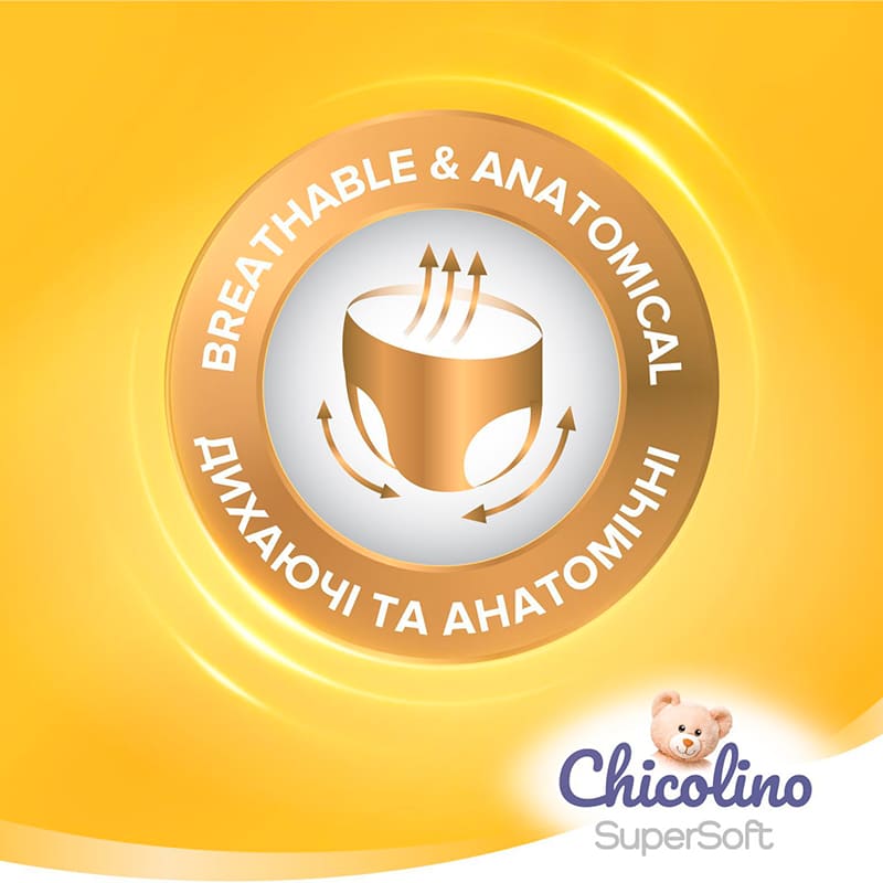 Подгузники-трусики CHICOLINO Super Soft 5 (12-17 кг) 34 шт (4823098414452) Для универсально