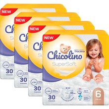Подгузники-трусики CHICOLINO Super Soft 6 (16+ кг) 30 шт 4 упаковки (4823098414674)