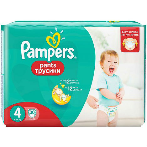 Подгузники-трусики PAMPERS Pants Maxi 4 (9-14 кг) 30 шт (8001090414267)