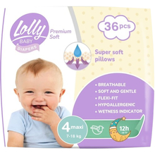Підгузки LOLLY Premium Soft 4 36 шт (4820174981044)
