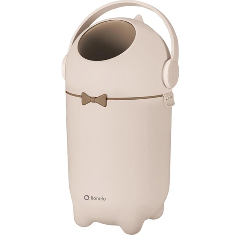 Контейнер для подгузников LIONELO Purebin Beige Sand (LOC-PUREBIN BEIGE SAND) Дополнительно Объем: 10 л; Размеры: 26,5 x 27 x 47,5 см; Вес: 1,45 кг; Герметичный механизм задерживает неприятные запахи внутри