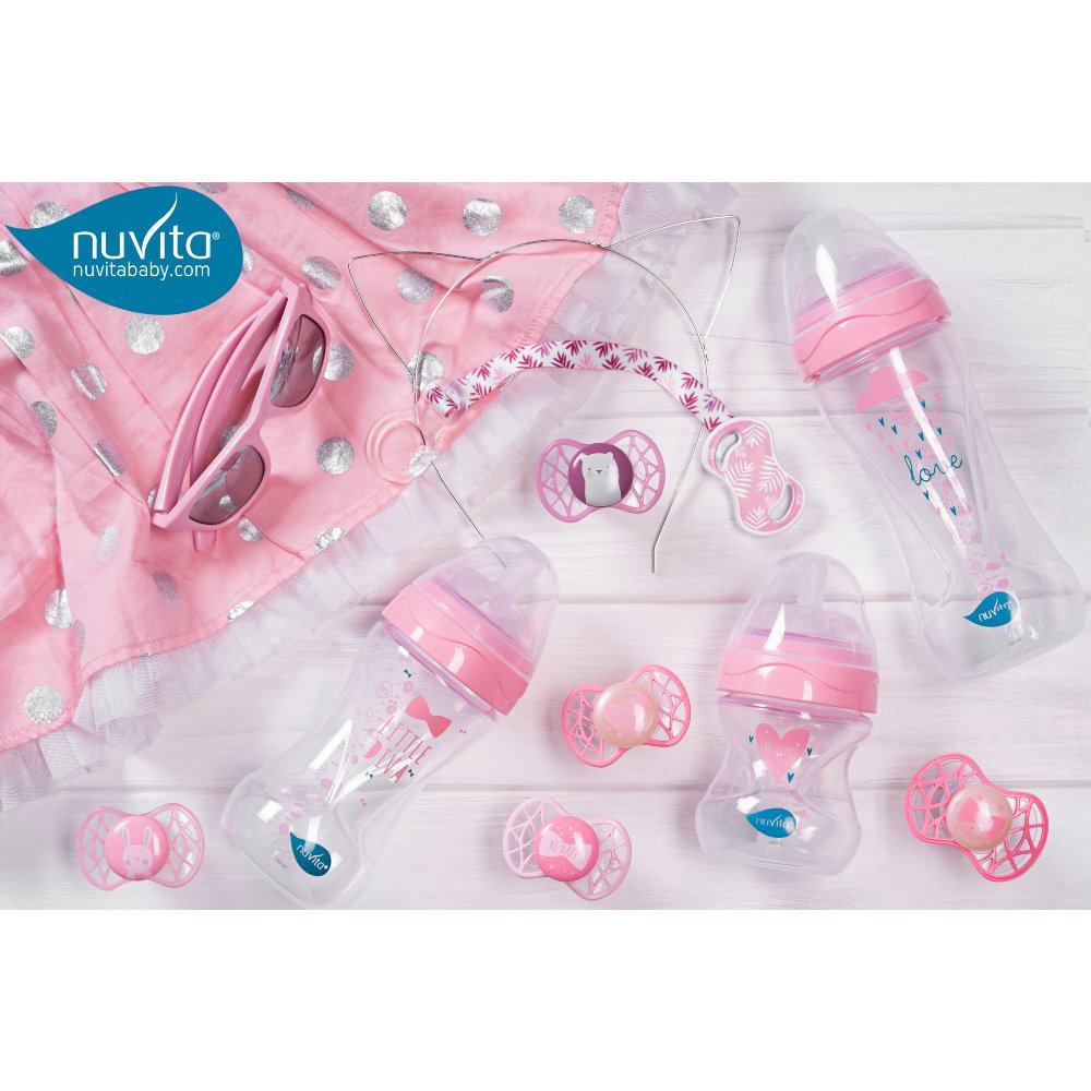 Бутылочка NUVITA Mimic Collection 250 мл Pink (NV6031ROSA) Для для девочек