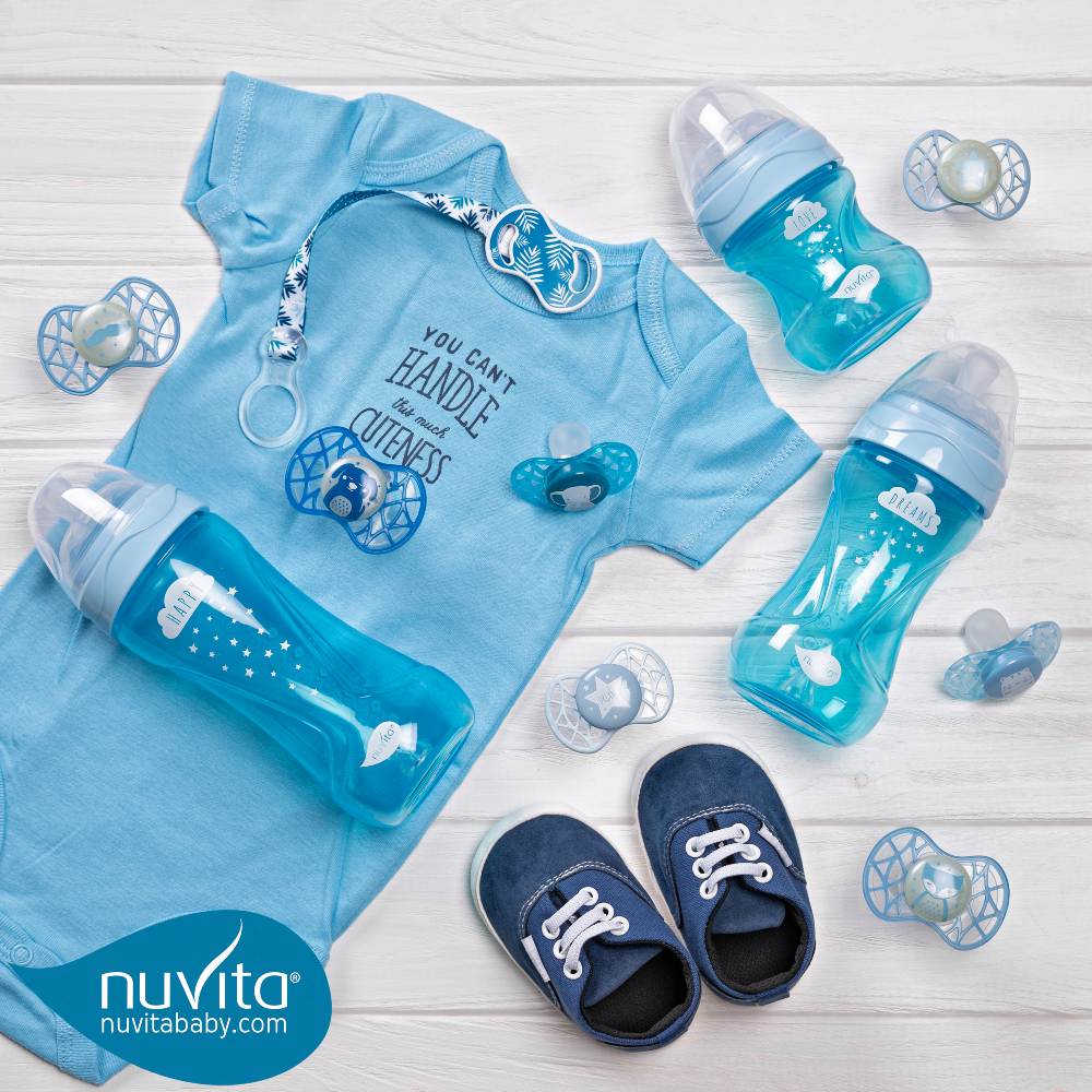 Бутылочка NUVITA Mimic Cool 250 мл Blue (NV6032SKY) Тип бутылочка