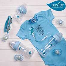 Пляшечка NUVITA Mimic Collection 330 мл Blue (NV6051AZZURO)