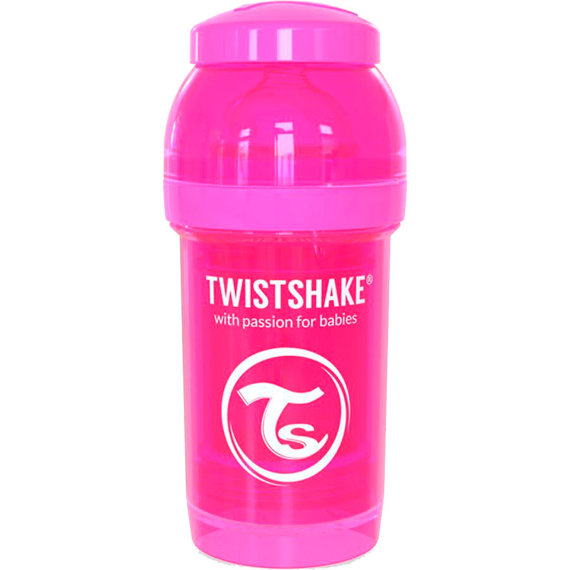 

Бутылочка TWISTSHAKE 180 мл Pink (24846), Пляшечка антиколікова 180 мл Рожева