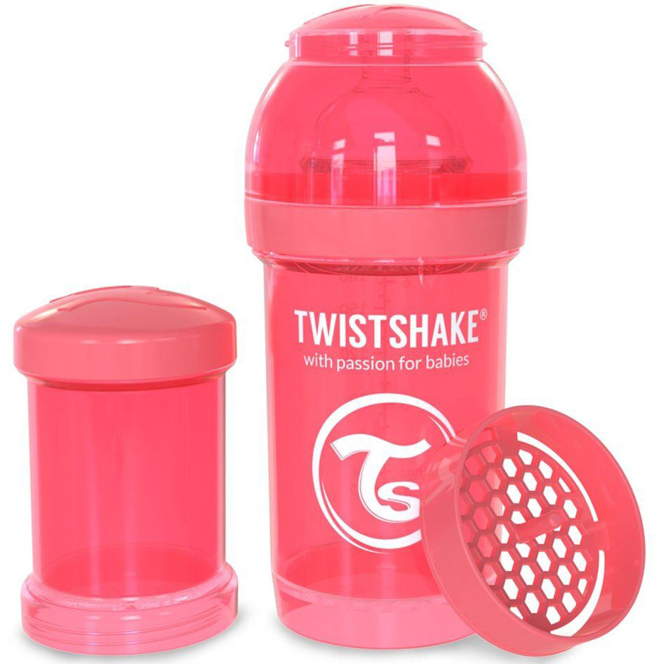 

Бутылочка TWISTSHAKE 180 мл Peach (24874), Пляшечка антиколікова 180 мл Персикова