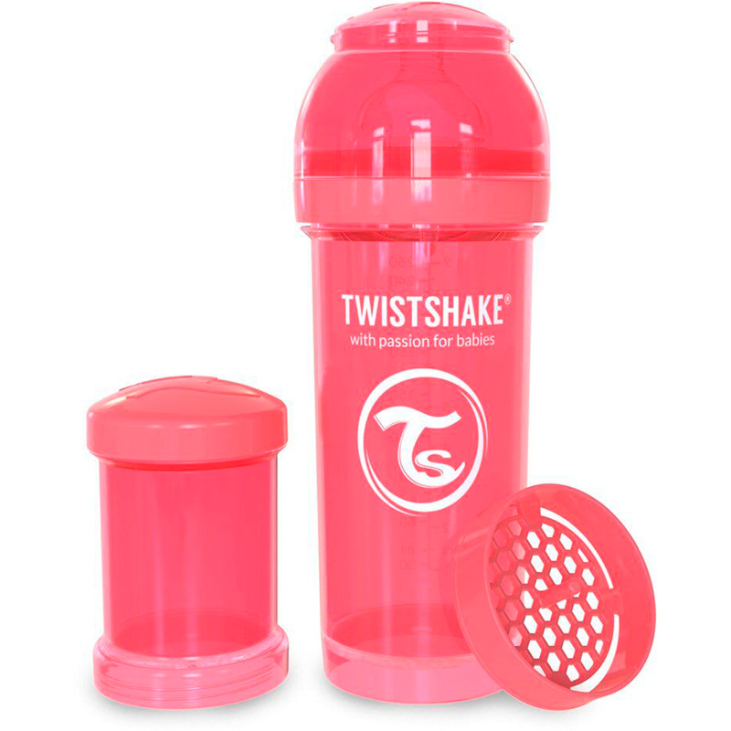 

Бутылочка TWISTSHAKE 260 мл Peach (24875), Пляшечка антиколікова 260 мл Персикова