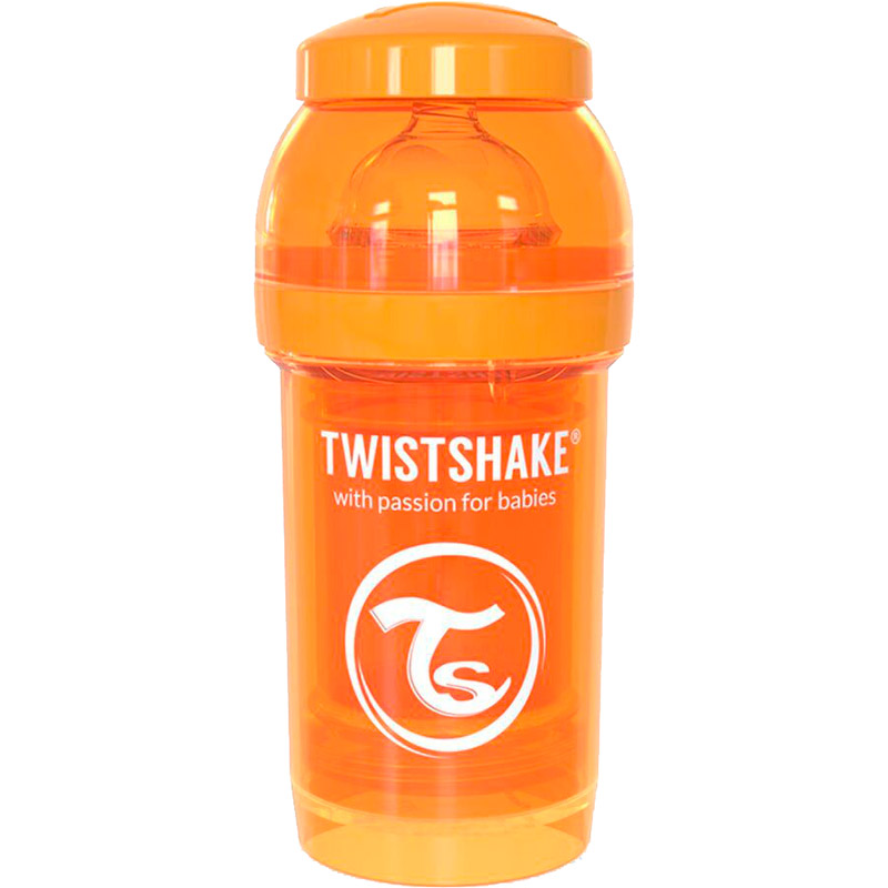 

Бутылочка TWISTSHAKE 180 мл Orange (24848), Пляшечка антиколікова 180 мл Помаранчева