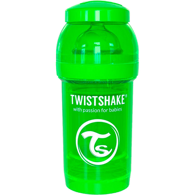 

Бутылочка TWISTSHAKE 180 мл Green (24849), Пляшечка антиколікова 180 мл Зелана